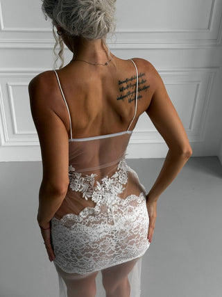 IVORY VEIL DRESS
