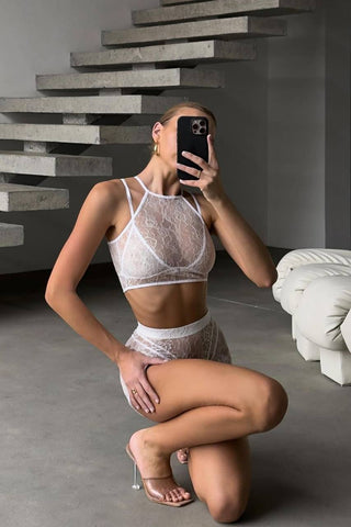 AURA IVORY BRALET SET - Scarlet Secret