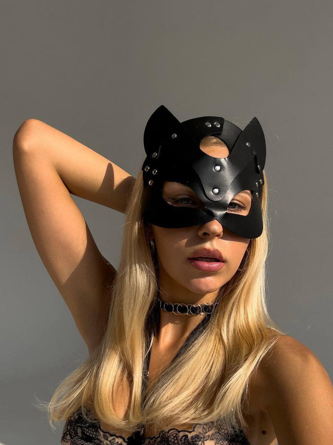 BLACK KITTY MASK - Scarlet Secret