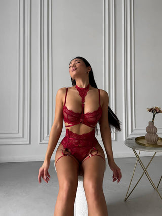 BURGUNDY ECLIPSE JARTIYER SET - Scarlet Secret