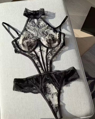 ELEONARA TEDDY BODYSUİT (ELDİVEN VE ÇORAP DAHİL) - Scarlet Secret