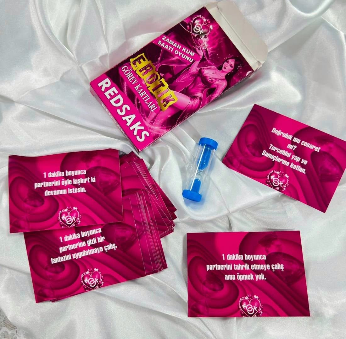 FANTEZİ GÖREV KARTLARI – KUM SAATLİ - Scarlet Secret