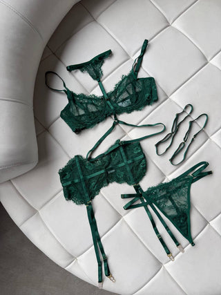 GREEN ECLIPSE JARTIYER SET - Scarlet Secret
