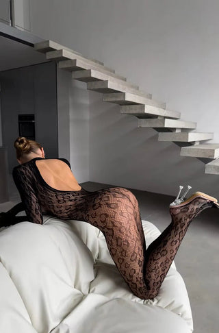 MIDNIGHT SERPENT BODYSTOCKING - Scarlet Secret