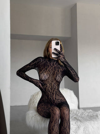 MIDNIGHT SERPENT BODYSTOCKING - Scarlet Secret