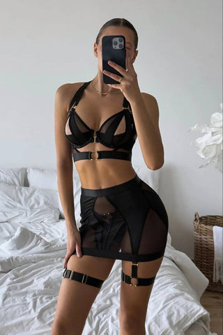 NOCTRA SET (BACAK BANDI DAHİL) - Scarlet Secret