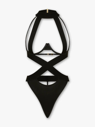 NOIR BOUND BODYSUIT - Scarlet Secret