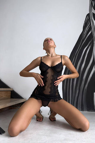 NOIR EMBRACE BABYDOLL - Scarlet Secret