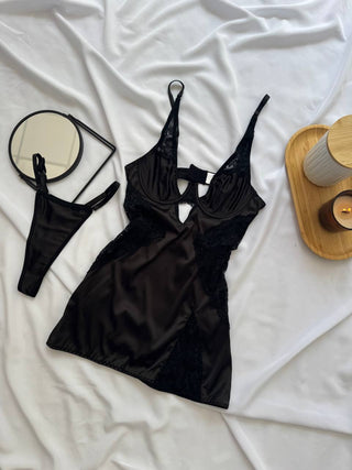 NOIR VEIL BABYDOLL - Scarlet Secret