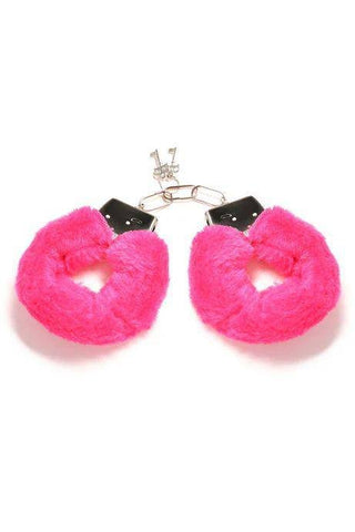 PEMBE – DEMİR PELUŞ KELEPÇE (ANAHTARLI) - Scarlet Secret