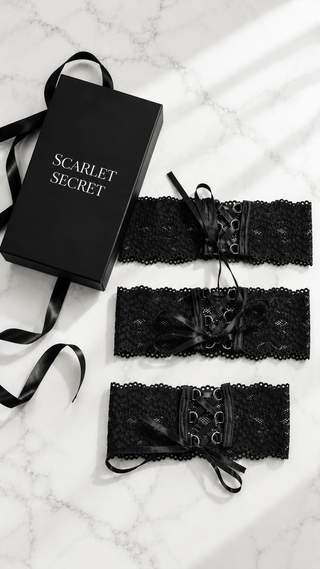 SİYAH BACAK VE BOYUN BANDI - Scarlet Secret