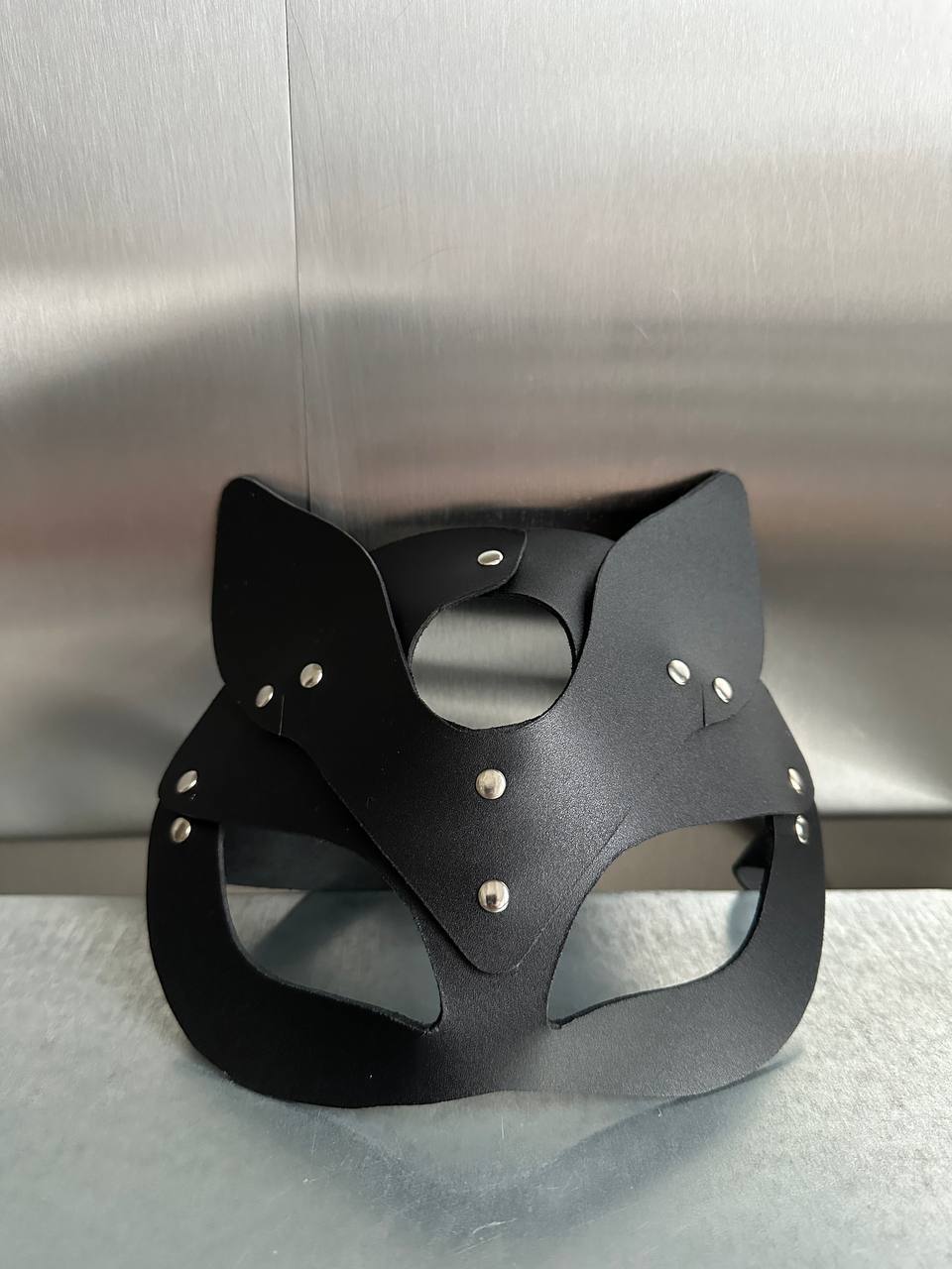 SİYAH DERİ KEDİ MASKESİ - Scarlet Secret