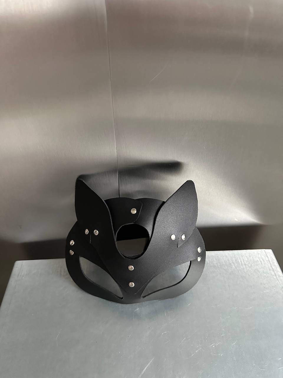 SİYAH DERİ KEDİ MASKESİ - Scarlet Secret