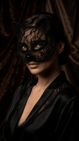 SİYAH KEDİ MASKESİ - Scarlet Secret