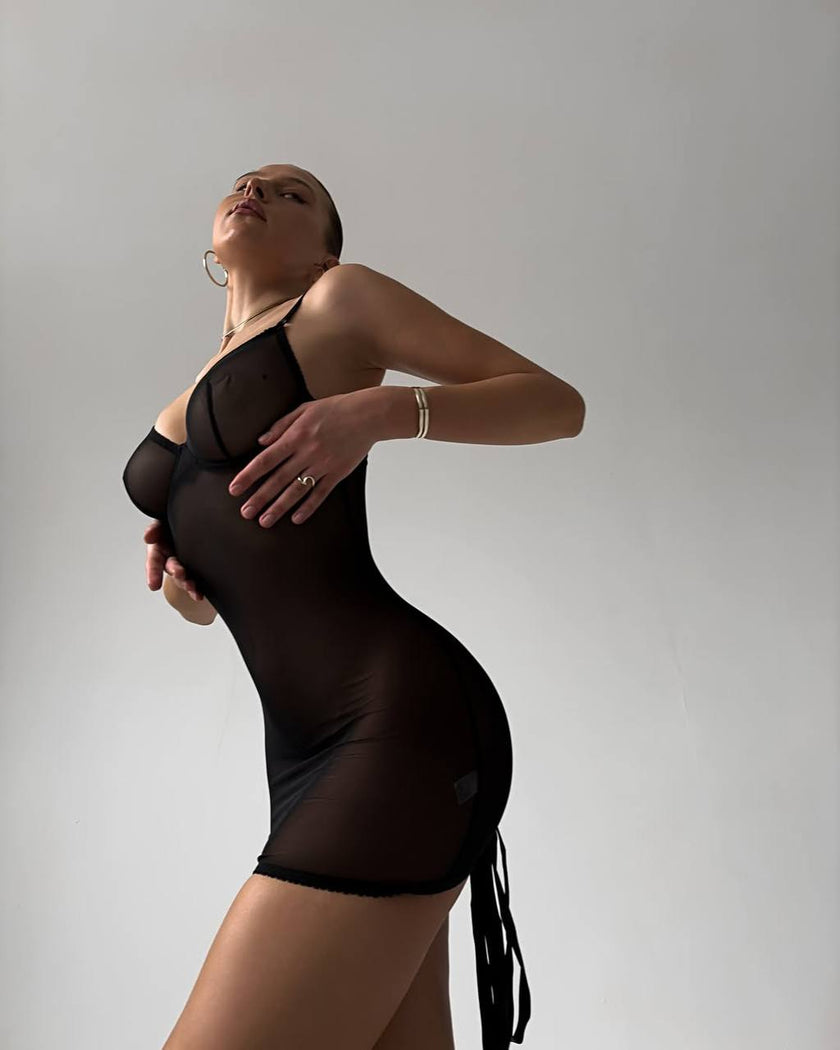 SİYAH TRANSPARAN BABYDOLL - Scarlet Secret